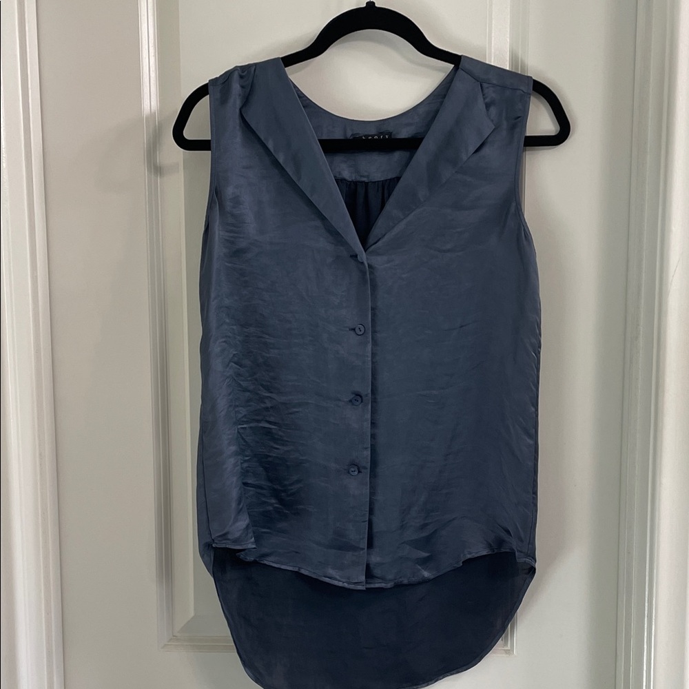 Theory Button-Down Blouse